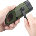 1 PCS Hand Crank Solar Powered Flashlight, Emergency Rechargeable LED Flashlight, Survival Flashlight, Torch for Outdoor Sports,A. 