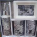Ceramic Bathroom Set  Elegant Design - 4 Pcs. 
