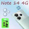 Xiaomi Redmi Note 14 4G Camera Lens Ring Tempered Glass Protector Top Quality Lens Tempered Glass Protector. 