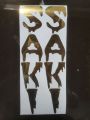 Stickers SAKI Shine Golden bat Sticker for Cricket SAKI Bat. 