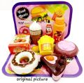 Fast Food Toys Doughnut Ice-Cream Burger Pizza Kitchen Pretend Play set. 