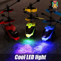 Rc helicopter  mini toy helicopter with led gesture sensor flying machine infrared helicopter toys. 