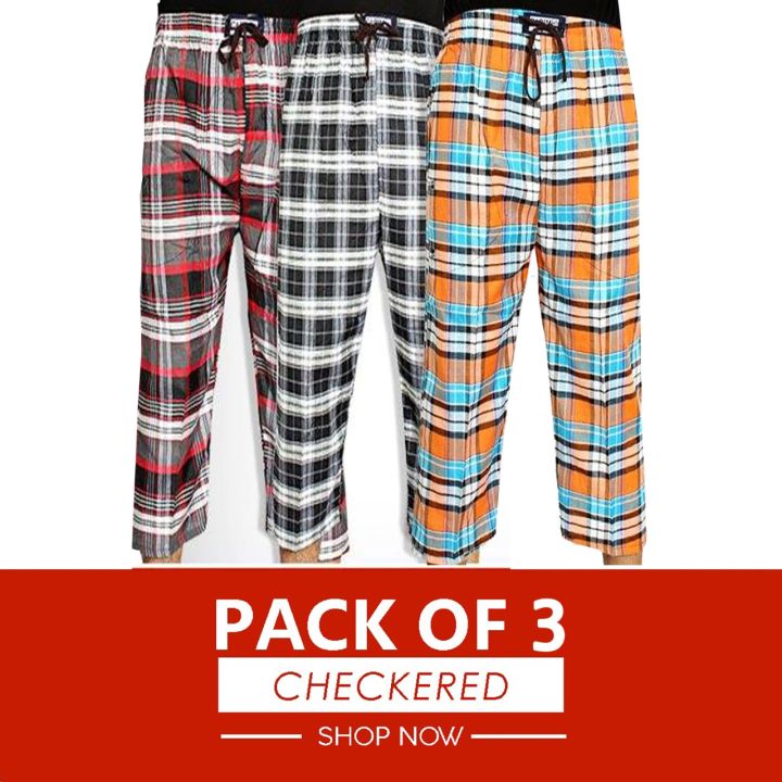 Pack%20Of%203%20-%20Multicolor%20Cotton%20Check%20Trousers%20For%20Men%20-%20Image%208