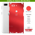 OnePlus 5T Skin/Wrap 360 Protection Sheet/ Carbon fiber/ Matte/ Transparent/ Lamination Back And Sides Included Camera Skin. 