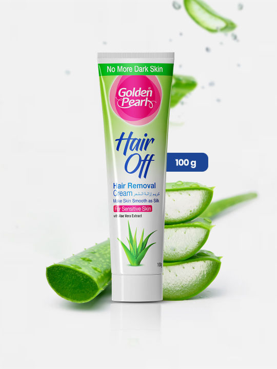 Golden Pearl Hair Off – Hair Removal Cream –Aloe Vera 100g tube