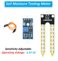 Soil moisture meter hygrometer detection module soil moisture sensor module Soil Moisture Meter for arduino by Electrica. 