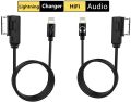 Audi AMI MMI/VW Aux and Charger Kit for iP11 Xs Xs Max XR X 8 7 7 Plus, Pad Pod, Apple Lightning Charging Cable Select Audi Music Interface Adaptor for VW Volkswagen Models. 