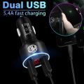 Car Charger For Cigarette Lighter Dual USB Digital Display Fast Charging For MG HS ZS MG6 MG5 EHS MG3 MG7 GT GS Hector ZX EZS. 