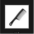 Hair Comb Afro – Smooth & Sturdy Wide Tooth Plastic Hair Pick for Detangling and Styling - Afro Comb for Men and Women – Perfect for Home & Salon (Black Afro Comb). 