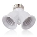 2 Way Screw E27 LED Base Light Lamp Bulb Socket. 