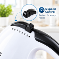 Electric Hand Mixer & Egg Beater | Handheld Cake Baking Mixer with Stainless Steel Beaters for Whisking & Mixing | Electric Whisk & Cream Mixer. 