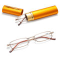 Seemfly Reading Glasses With Pen Tube Case Men Women Ultralight Portable Computer HD Presbyopic Eyeglasses Diopter +1.0 To +4.0. 