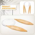 Bamboo Circular Knitting Needles Set for Chunky Yarn US Size 19,35,50. 
