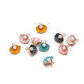 St.kunkka 10pcs/bag Alloy Dripping Pearl Shell Charm Pendant For DIY Bracelets Necklaces Jewelry Accessories Making. 