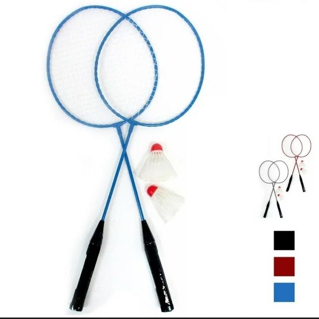 Badminton Rackets 2 pec set For kids and Adults Mesh Packing with Free 2 Shuttle Inside