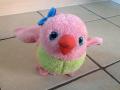FISHER PRICE TALKING MUFFIN SOFT TOY PLUSH WITH SOUND - PINK / GREEN. 