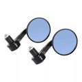 MOTORCYCLE BAR END MIRRORS - CAFE RACER STYLE (NOT FOLD-ABLE). 