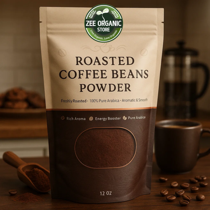 Roasted Coffee Beans Powder 100gram | Premium Roasted Coffee Beans Powder 100gram | Whole Coffee Beans Powder 100gram for Brew, Espresso & Moka Pot | Fresh Aroma Beans for Home Brewing