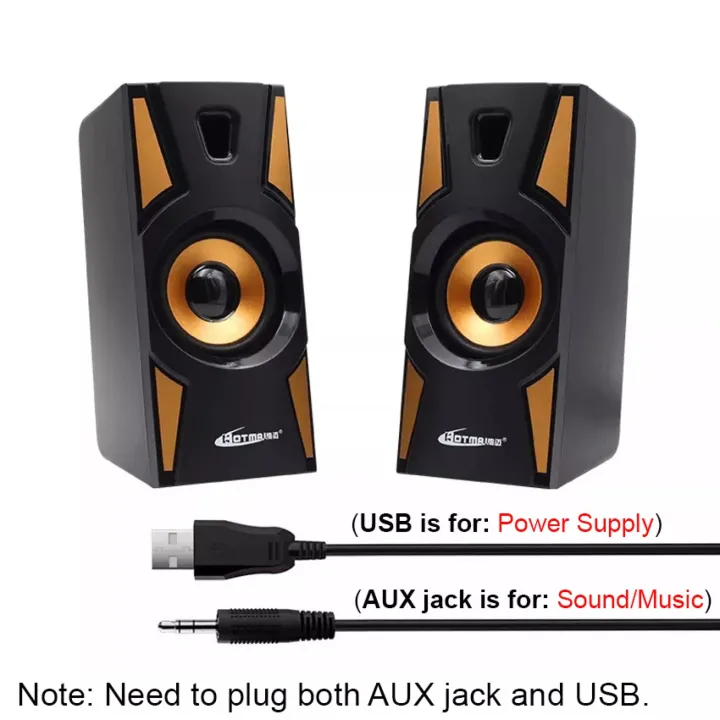 HT09A%20HOTMAI%20Portable%20Speaker%20Wired%20USB2.0%20Powered%20W/3.5MM%20AUX%20IN%20For%20Laptop/Mobile/MP4%20Subwoofer%20Sounds%20Extra%20BASS%20-%20Image%203