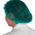 Pack of 100 pcs Green Disposable Elasticated Mob Caps For Chefs And Kitchen | Surgical Cap | Hair Net For Cooking | Hair Cap | Multipurpose Hair Caps for Kitchens and Surgery Suitable for chefs kitchen staff surgeons and healthcare professionals. 