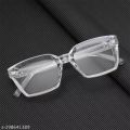 Transparent Lightweight Glasses - Anti Glare UV Ray - Stylish Glasses - Eyeglasses For Men and Women - White Glasses. 