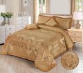 A Luxury Embossed Velvet Bridal Bed Sheet. 