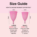 Menstrual Cup Pink and White Color Large & Small  for women best quality Menstrual cup period Medically approved for Menses 100% medical grade quality. 