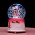 valentine day gift for lover Couple Music Crystal Ball Beautiful Multifunctional Snow Globe Creative Snow Spraying Sky City Luminous Music Box For Gifts. 