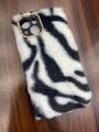 Apple Iphone 13 Case for Girls Women Warm Winter Fluffy Soft TPU Shockproof Phone Case. 