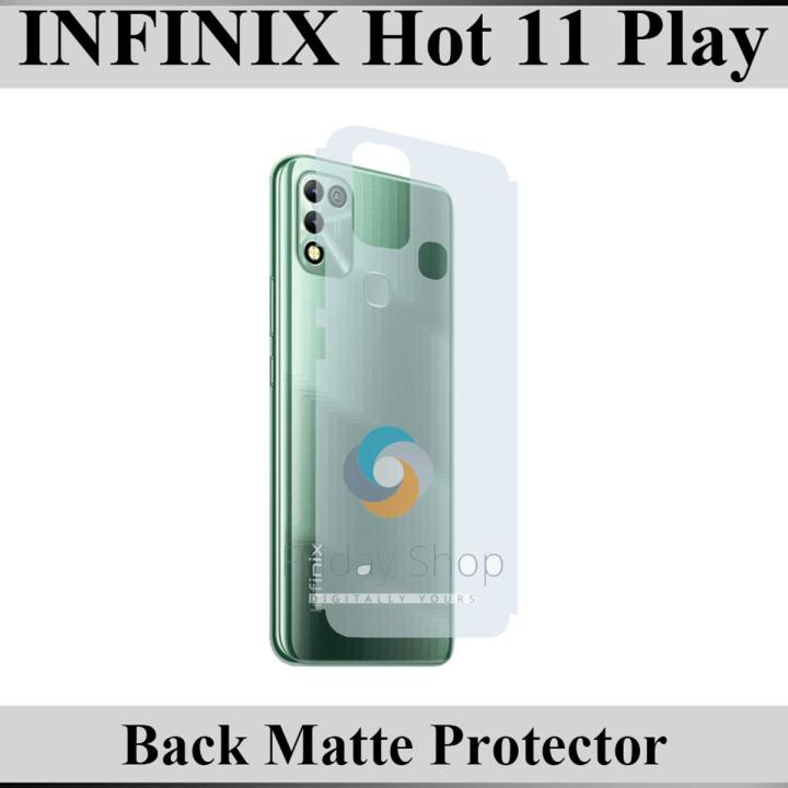 Infinix Hot 11 Play Soft Skin Fiber Sheet Back Matte Protector For Infinix Hot 11 Play