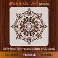 Classic Round Flower Pattern Reusable Stencil Airbrush Painting Wall Art DIY Home Decor Scrap booking Album Crafts. 