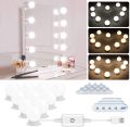 VANITY MIRROR LIGHTS MEET DIFFERENT SELF PACK OF 10 LED BULBS USB POWERED ROOM DECORATION LED BULBS. 