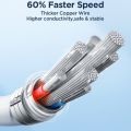JOYROOM SA26-CL3 Flash Charge Series 30W USB-C / Type-C to 8 Pin Fast Charging Data Cable 1m. 