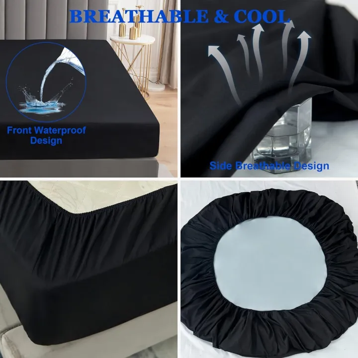 Waterproof%20Mattress%20Cover/%20Fitted%20Sheet/%20waterprooof%20bed%20sheet%20cover%20Double%2072x78%20inches_6%20x%206.5%20feet%20-%20Image%203