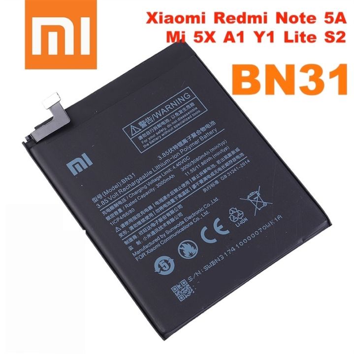 Xiaomi%20Note%205A%20/%20Note%205A%20Pro%20Battery%20Replacement%20BN31%20Battery%20with%203080mAh%20Capacity%20_%20Black%20-%20Image%202