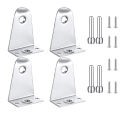 Metal Hold Down Brackets and Pins, Blind Brackets Blind Holder Replacements for Horizontal Blind Shades Window. 