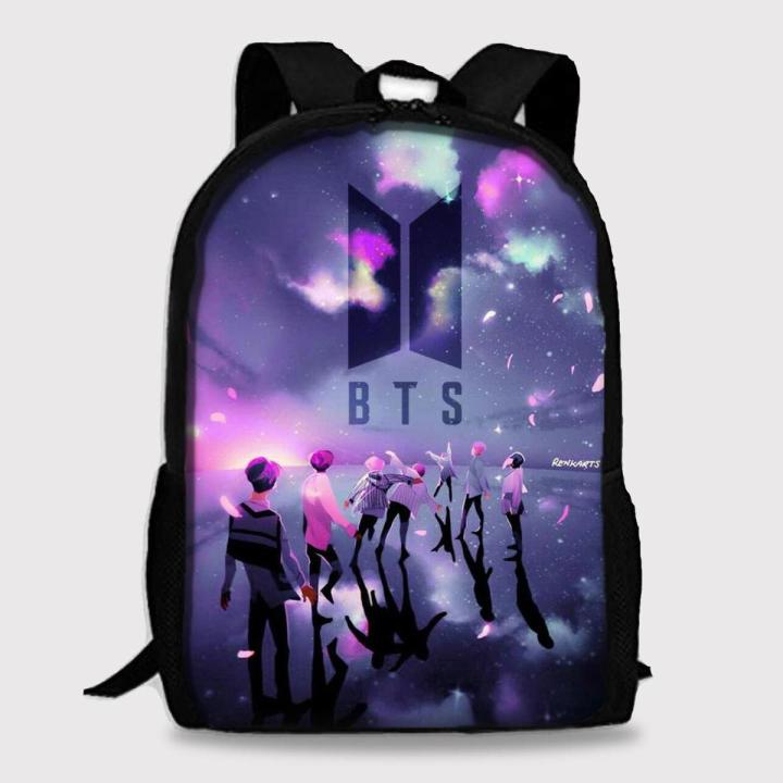 BTS Backpack for Army Kpop Members BT21 Bag (Digital Printed) at