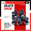 Power Superb Adjustable Roller Skate Shoes 2-Rows 4-Wheels - 2 Colors - Skating Shoes Premium Quality & Adjustable Different Size. 