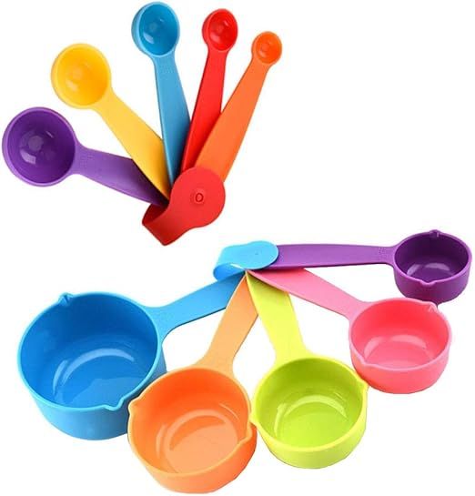 (%2010%20PCS%20SET%20)Measuring%20Cups%20and%20Spoons%20Set,%205%20Plastic%20Colourful%20Dosing%20Spoons,%205%20Plastic%20Measuring%20Spoons%20Cup,%20for%20Measuring%20Dry%20and%20Liquid%20Ingredients,%20for%20Kitchen,%20Cooking,%20Baking%20-%20Image%202
