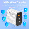Laptop Charger Flame Retardant USB Type-C Phone Charger with 3 Ports. 