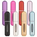 Premium portable perfume refiller portable mini perfume atomizer spray bottle for travel refillable 5ml fragrance container, Scent pump case, Compact and lightweight travel perfume spray bottle, Ideal for traveling. 1pc pt. 
