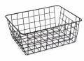 Multifunctional Organizer Wire Basket for Home and Office Use Large Size Black & White Colors (12 inch in length 8.6 inch width 1pc). 