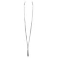 2X Silver Tone Slanted Flat Tip Metal Hair Eyebrow Tweezer Cosmetic Tool for Lady. 
