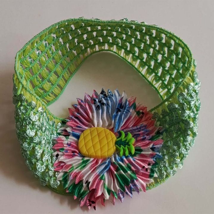 elastic hair band fruit design for baby girl