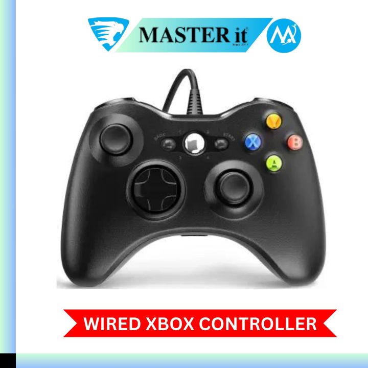 Wired & Wireless Xbox Controller - Bluetooth Gamepad With Mobile Stand - Microsoft Joystick Xbox 360 With Vibration - Controller For IOS, Android, Laptop, PC & Xbox - Black