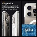 Original Spigen iPhone 15 Pro Max Wireless case Luxury Plating Transparent Shockproof Silicone Case for iPhone 15 Pro Max Clear Hard Cover Compatible with MagSafe. 
