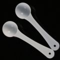 50* Spoon 1g White Plastic Measuring Spoon PP Plastic Gram Scoop Food Baking Medicine Powder For Milk Powder Coffee Powder. 