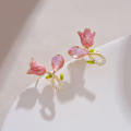 Alloy Pink Earrings Feminine Charm 1.8*1.4cm Tulip Earrings  Studs for Casual Outings Formal Events Young Adults Gift Option Accessory Collection. 