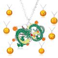 Japanese Anime Necklace Men Women Jewelry Shenron Realize Wishes Pvc 1-7stars Ball Pendants Necklaces. 