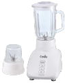 Enviro 2in1 Table Blender EI-TB-3320, Power: 400 Watts, Ice Crush Option, 1.5 L Glass Jug, With Grinder, Powerful Copper Motor, 2 Speeds With Pulse Function,Overheating Protection, Easy For Cleaning And Operating, White Color, best for Pakistani Kitchen. 